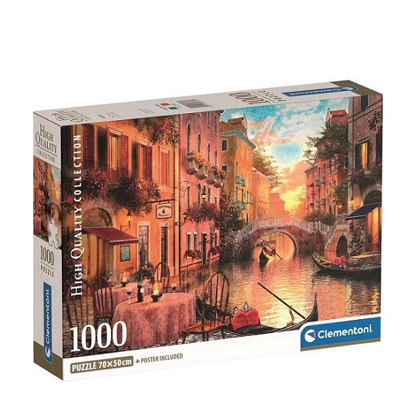 Clementoni Puzzel Venetie met Poster 1000 stukjes