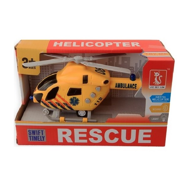 Helikopter Ambulance met Licht en Geluid 20 cm