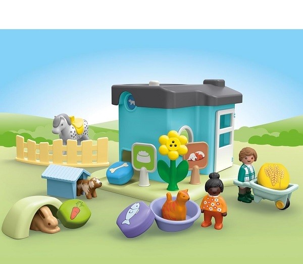 Playmobil Junior Dierenpension met Voerautomaat