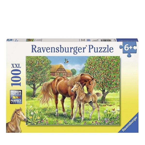 Ravensburger Puzzel 100 stukjes XXL Paarden in de Wei