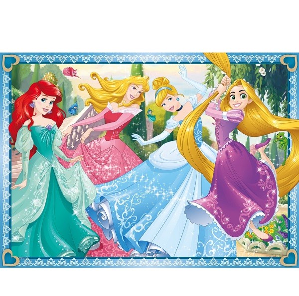 Puzzels 4 x 100 stukjes Disney Princess 