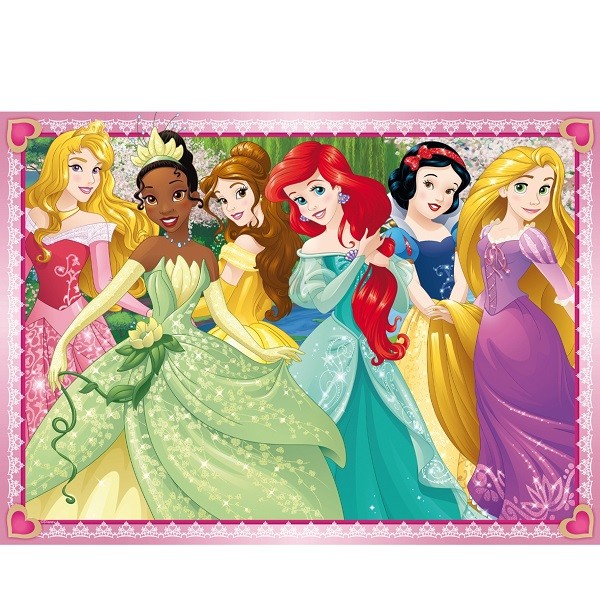 Puzzels 4 x 100 stukjes Disney Princess 