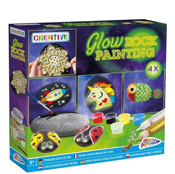 Stenen Schilderen Glow in the Dark 15-Delig