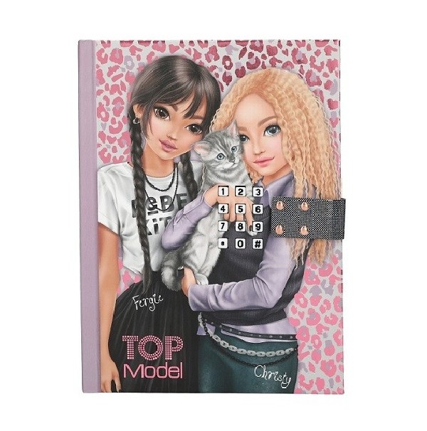 TOPModel Dagboek met Code en Geluid Rebel Kitty